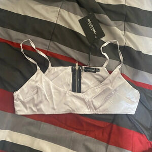 PLT Satin Crop Top